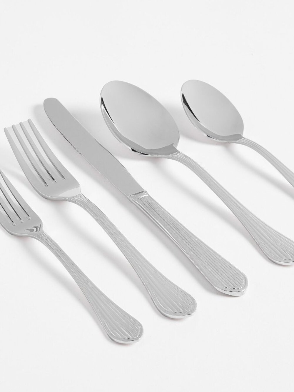 NEW Pottery Barn Greco Flatware SS 2 Place Settings Of 5 & Salad Set - 12 Piece